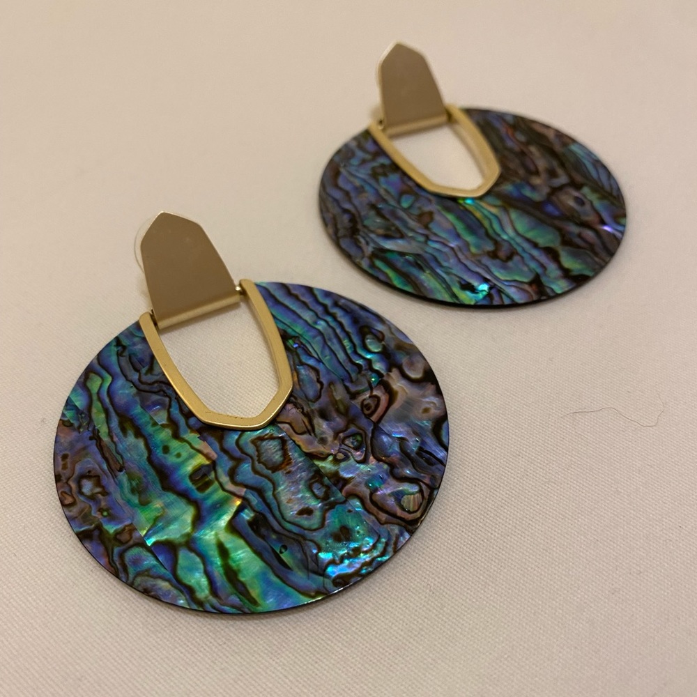 Kendra Scott Diane earring in gold abalone